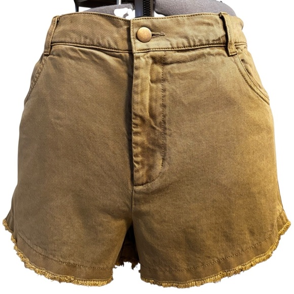 YFB Young Fabulous & Broke High-Waisted Shorts in Camel - Size L - Picture 4 of 10